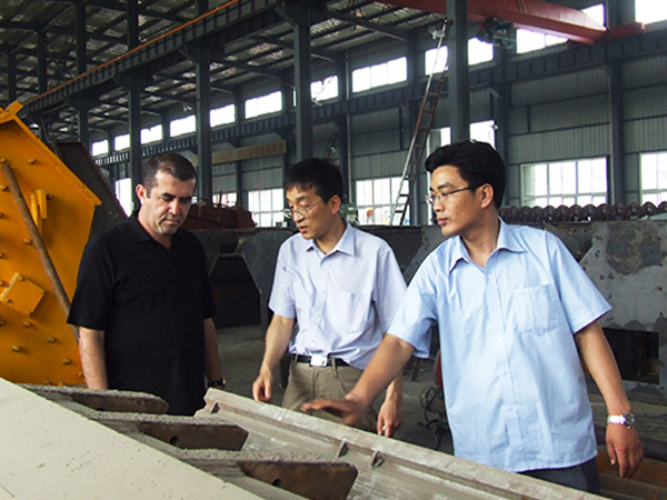 Customers visit the factory